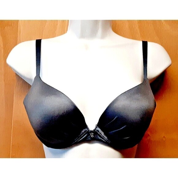 Victoria's Secret Fabulous Plunge Padded Underwire Push Up Bra Size 32C Blue - Picture 2 of 10